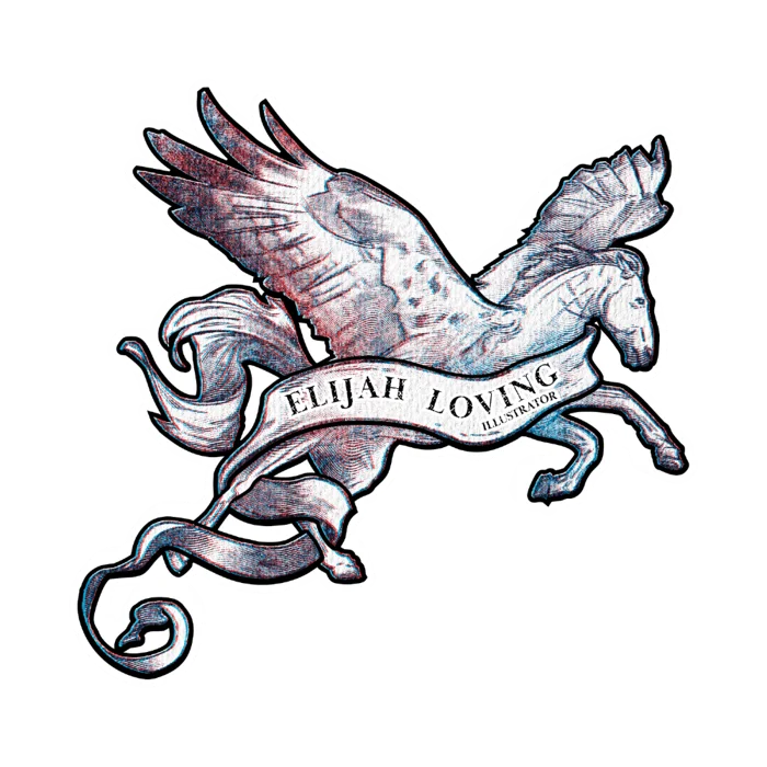 Elijah Loving Illustrator Pegasus logo